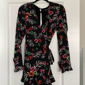 Floral Wrap Dress